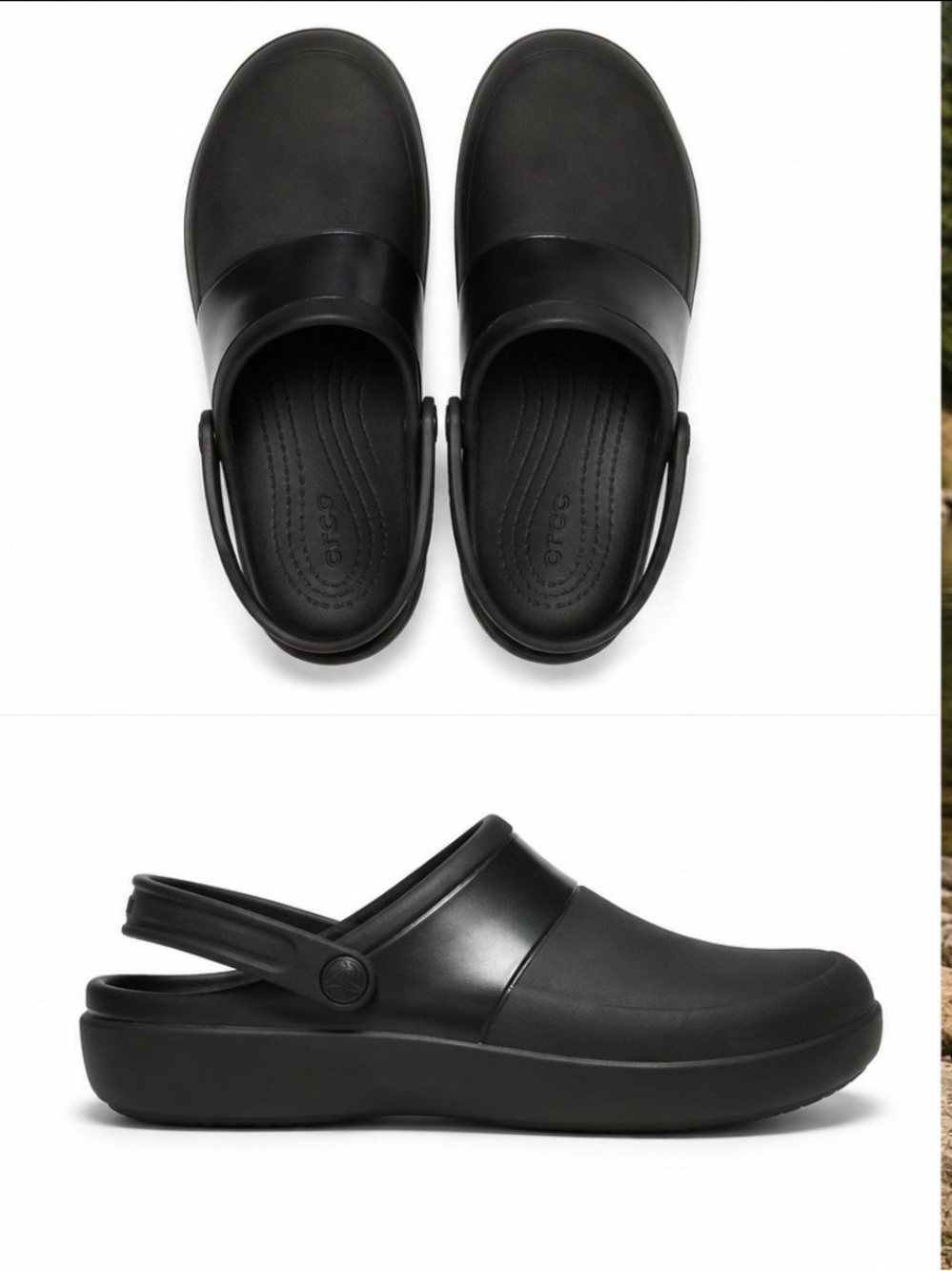 CROCS Black Bistro Clog with Heel Strap Youth Size 4